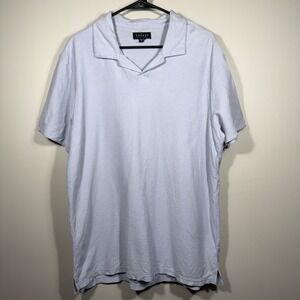 Velvet‎ By Graham & Spencer Men's XL Short Sleeve Polo Shirt Cotton Blue